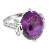 Dior Amethyst Platinum Diamond Ring 0001715