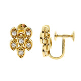 Dior Diamond Gold Earrings 0000517