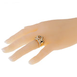 Dior Vintage Diamond Gold Cocktail Ring 0000909