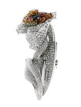 Estate Diamond & Sapphire Gold Brooch estate-diamond-sapphire-gold-brooch