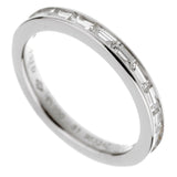 Fred of Paris Baguette Diamond Platinum Ring 0002582