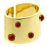 Fred of Paris Coral Gold Cuff Bracelet 0000300