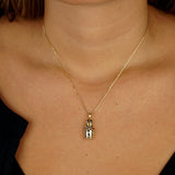 Fred of Paris Matryoshka Diamond Doll Gold Pendant Necklace 0002704