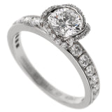 Fred of Paris Platinum Diamond Engagement Ring 1.22 Carat Sz 6 0002799