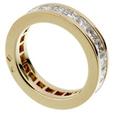 Fred of Paris Princess Cut Diamond Eternity Yellow Gold Ring 0002663