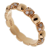 Fred of Paris Rose Gold Diamond Pyramid Ring Sz 5 0002660