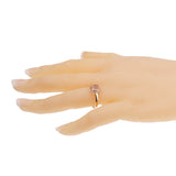 Fred of Paris Sugar Cube Pink Quartz Diamond Ring Size 4 3/4 0002951-2