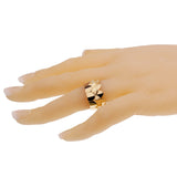 Fred of Paris Triple Arc Yellow Gold Band Ring Size 6 0002874