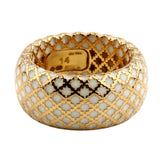 Gucci Diamantissima White Enamel Gold Ring 0000670
