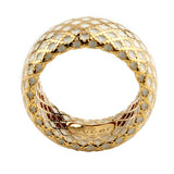 Gucci Diamantissima White Enamel Gold Ring 0000670