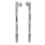 Gucci Diamond 18k White Gold Drop Earrings 0001048