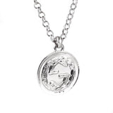 Gucci Double G Bee Large Coin Silver Necklace 0000775