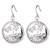 Gucci Flora Silver Drop Earrings 0000805