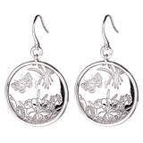 Gucci Flora Silver Drop Earrings 0000806
