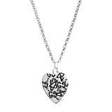 Gucci Ghost Heart Silver Necklace 0000671