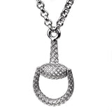 Gucci Horsebit Diamantissima Silver Necklace 0000717