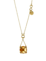 Gucci Horsebit Gold Citrine Necklace 0000282