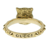 Gucci Le Marche Des Marveilles Diamond Yellow Gold Cat Ring Sz 6 1/4 0003366