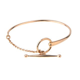 Hermes Filet D Or Rose Gold Bracelet 0000937
