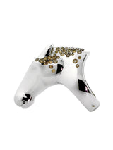 Hermes Galop Horse Diamond Silver Ring 0000274