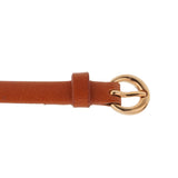 Ladies Rose Gold Brown Leather Horsebit Bracelet 0002523