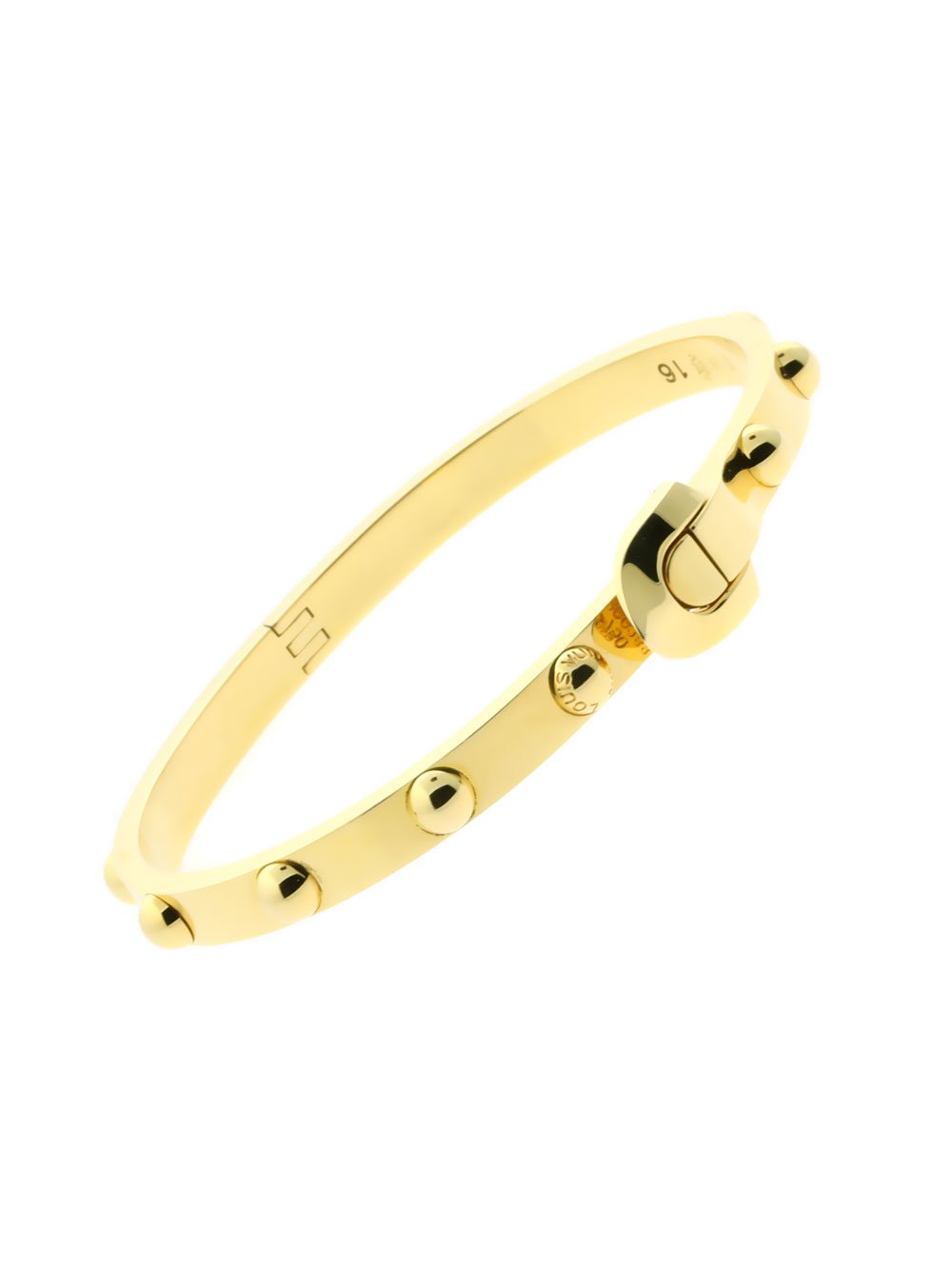 Louis Vuitton - Authenticated Clous Bracelet - Gold Plated Gold for Women, Good Condition