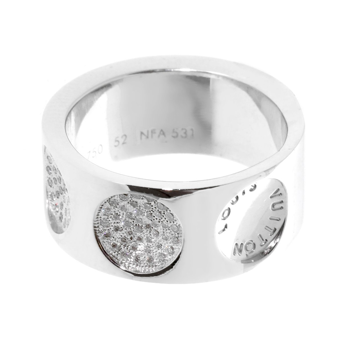 Compare prices for Small Empreinte ring in white gold with
