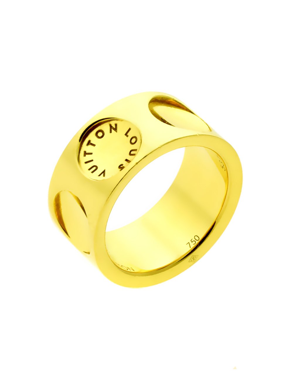 LOUIS VUITTON 18K Yellow Gold Large LV Volt Curb Chain Bracelet |  FASHIONPHILE