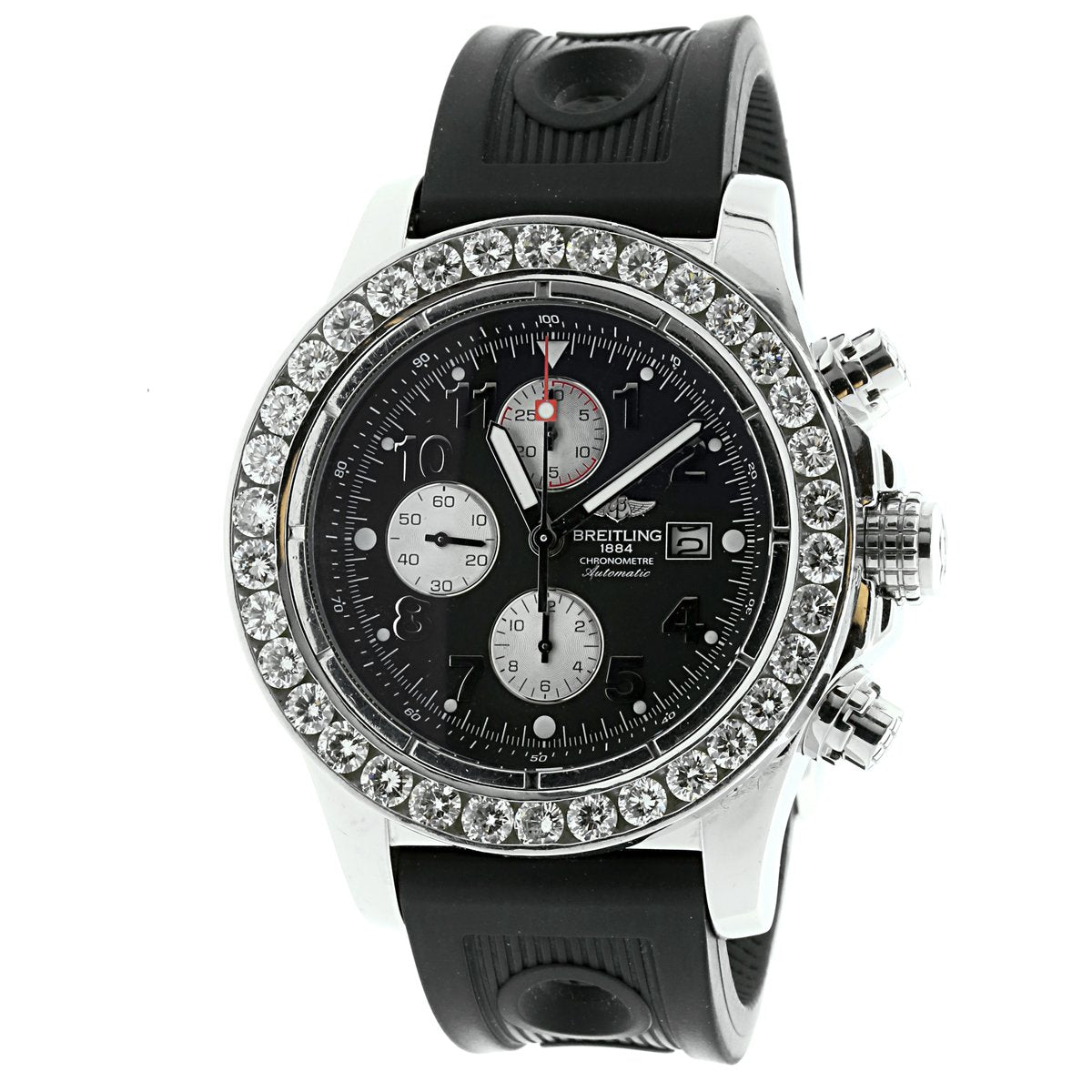 Mens Breitling Super Avenger Diamond Watch A13370 – Opulent Jewelers