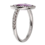 Mimi Milano Amethyst Diamond White Gold RIng 0002499