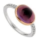 Mimi Milano Amethyst Diamond White Gold Ring 0002503