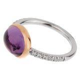 Mimi Milano Amethyst Diamond White Gold Ring 0002503