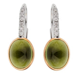 Mimi Milano Peridot Diamond White Gold Earrings 0002495