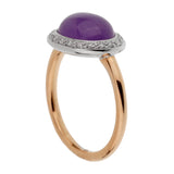 Mimi Milano Violet Jade Diamond Rose Gold Ring 0002502