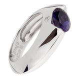 Piaget Iolite Diamond White Gold Ring Sz 6 1/2 0001918
