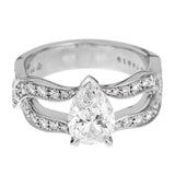 Piaget Jardin Secret Pear Diamond Engagement Ring 0002013