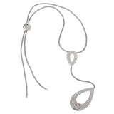 Piaget Pear Shaped Diamond White Gold Necklace 0003265