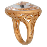 Pomellato 10 Carat Quartz Cocktail Rose Gold Ring Sz 5.75 0002449