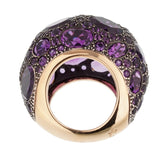 Pomellato 12 Carat Amethyst Cocktail Rose Gold Ring Sz 6 0002314