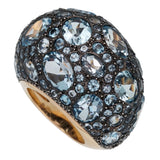 Pomellato 12 Carat Topaz Cocktail Rose Gold Ring Sz 5 3/4 0002458