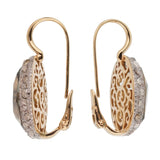 Pomellato 14 Carat Prasiolite Diamond Rose Gold Drop Earrings 0002194