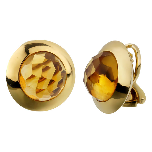 Pomellato 18ct Citrine Yellow Gold Clip On Earrings 0002839