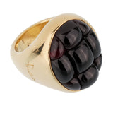 Pomellato 24 Carat Garnet Yellow Gold Cocktail Ring Sz 6.5 0002373