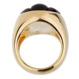 Pomellato 24 Carat Garnet Yellow Gold Cocktail Ring Sz 6.5 0002373