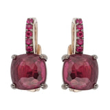Pomellato 5.62 Carat Rhodolite Ruby White Gold Earrings 0002197