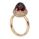 Pomellato 6 Carat Garnet Diamond Rose Gold Ring 0002817