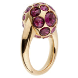 Pomellato 8ct Rhodolite Cocktail Rose Gold Ring 0002844