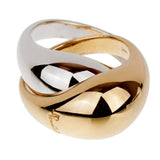 Pomellato Bombe White Yellow Gold Cocktail Ring Sz 5 1100sjahd