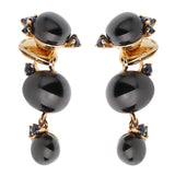 Pomellato Ceramic Sapphire Rose Gold Drop Earrings 0003128-29