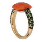 Pomellato Coral Cocktail Rose Gold Ring Sz 5 1/2 0002433